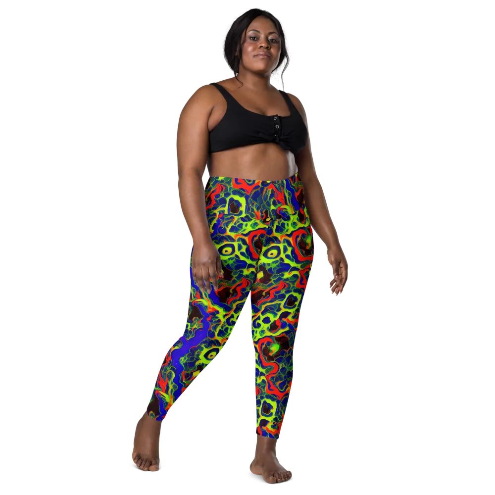 Lucid Static on Leggings with Pockets — Front