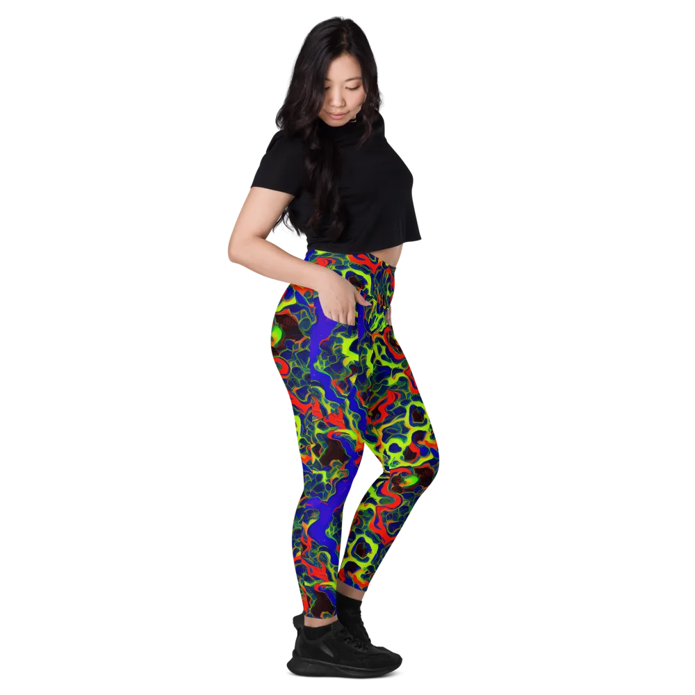 Lucid Static on Leggings with Pockets — Right