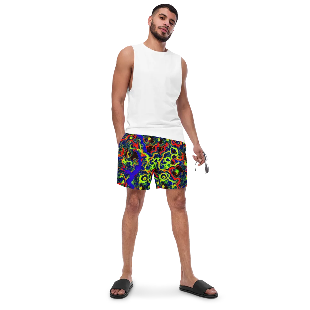 Lucid Static on Swim Trunks — Front