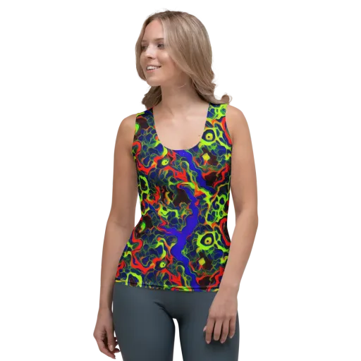 Lucid Static on a Women's Tank Top