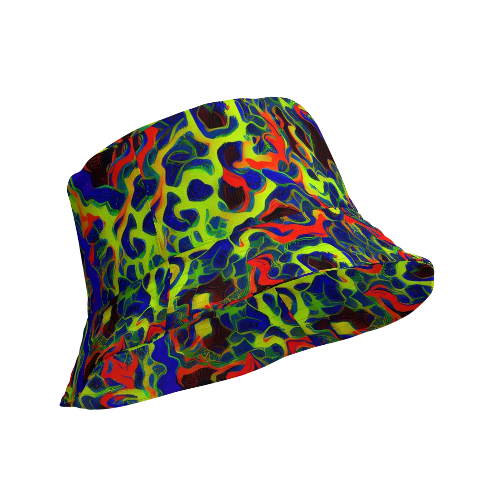 Lucid Static on Reversible Bucket Hat — Product details Outside