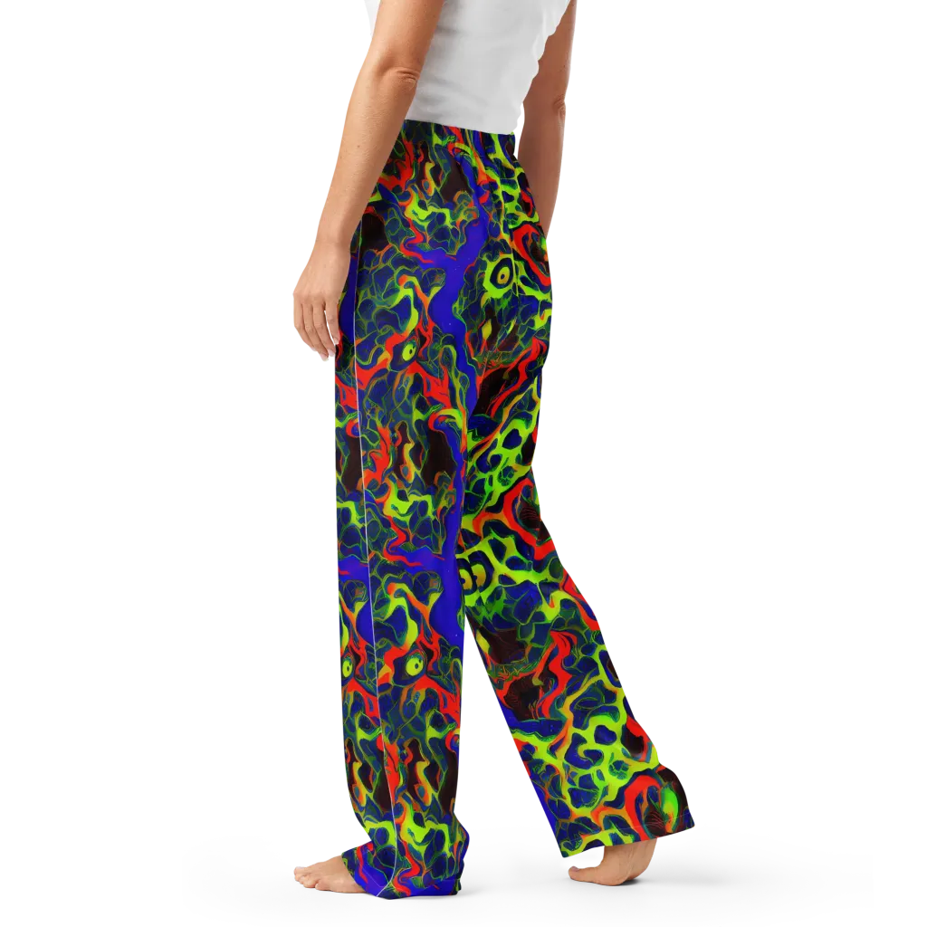 Lucid Static on Women's Pajama Pants — Left