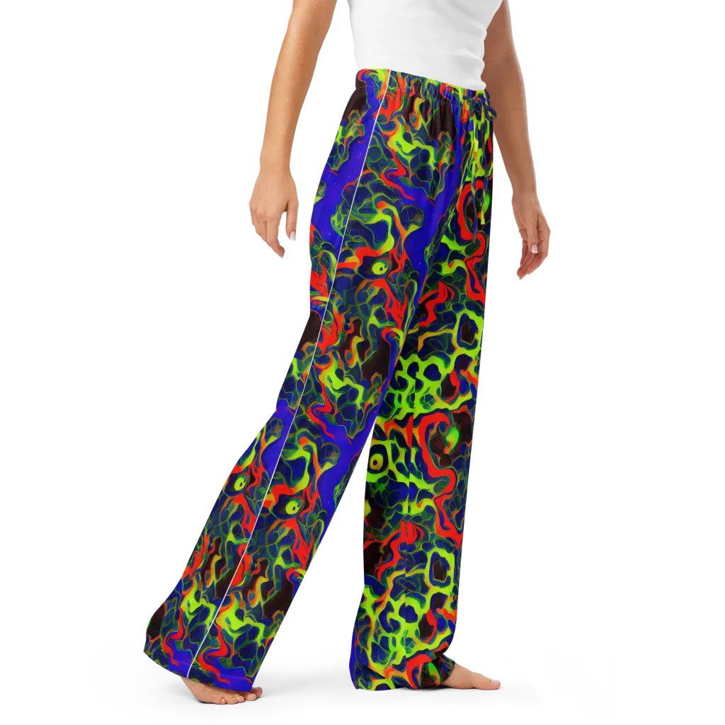 Lucid Static on Women's Pajama Pants — Right Front