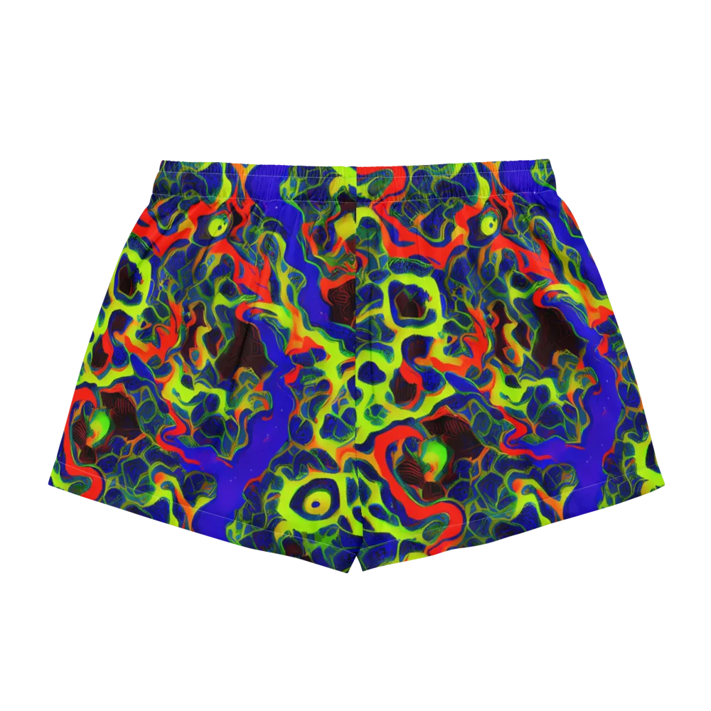 Lucid Static on Women's Pajama Shorts — Back