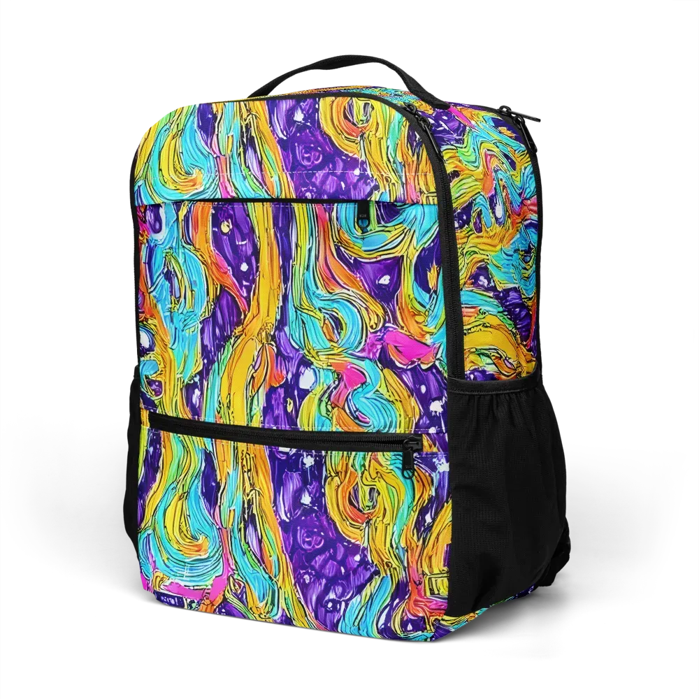Radiant Frenzy on Utility Backpack — Left Front