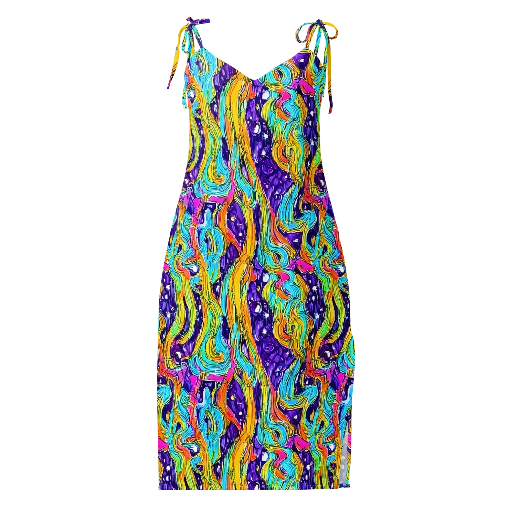Radiant Frenzy on Slip Dress — Front