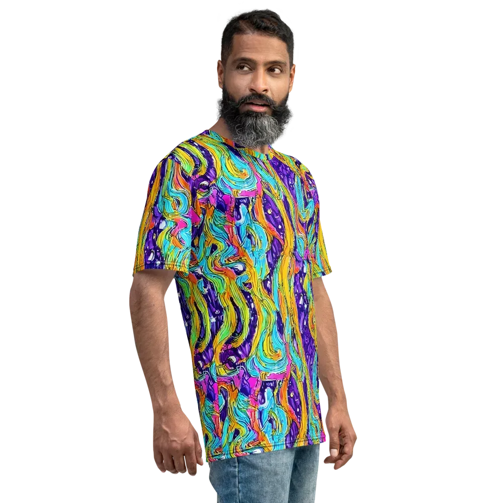 Radiant Frenzy on Men's Crew Neck T-Shirt — Right