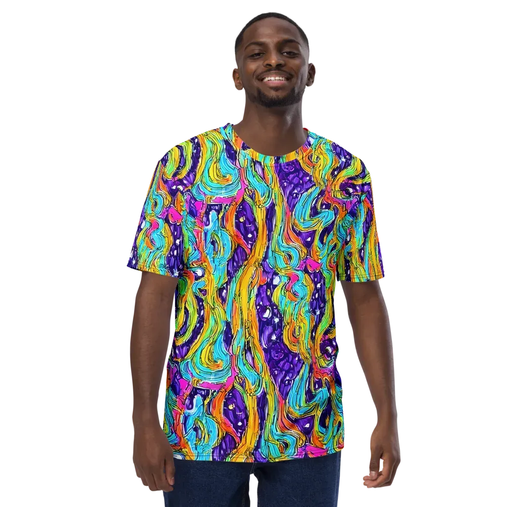 Radiant Frenzy on Men's Crew Neck T-Shirt — Front