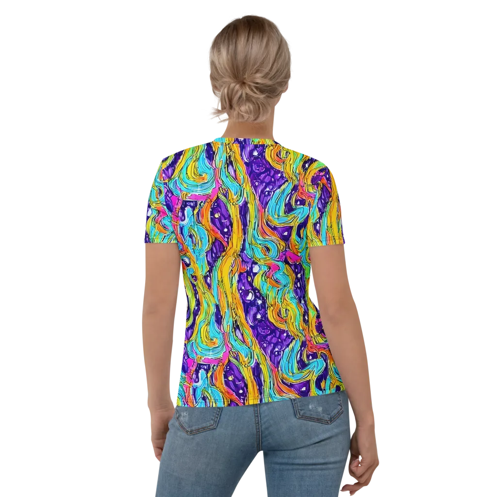 Radiant Frenzy on Women's Crew Neck T-Shirt — Back