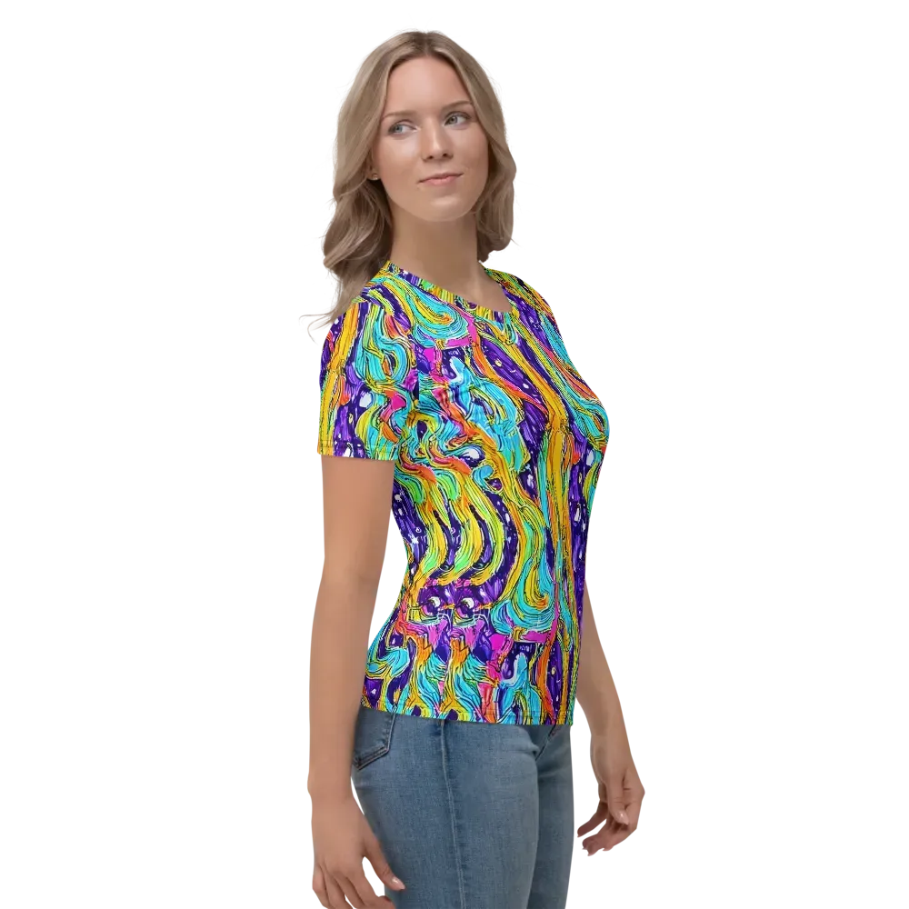 Radiant Frenzy on Women's Crew Neck T-Shirt — Right