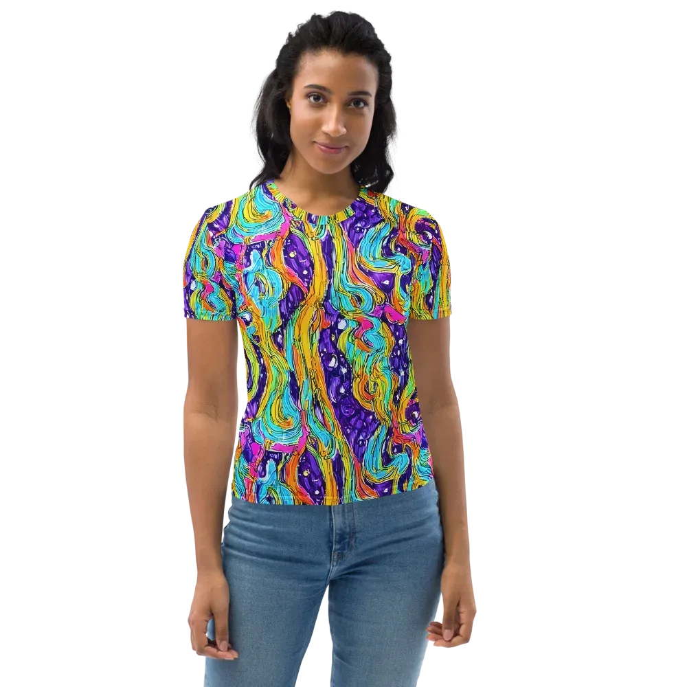 Radiant Frenzy on Women's Crew Neck T-Shirt — Front