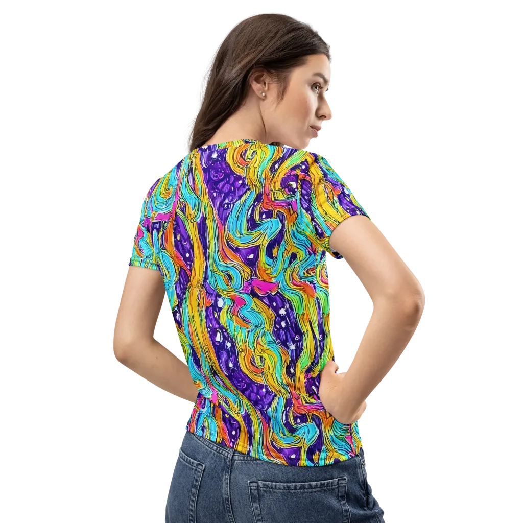 Radiant Frenzy on Women's Crew Neck T-Shirt — Back