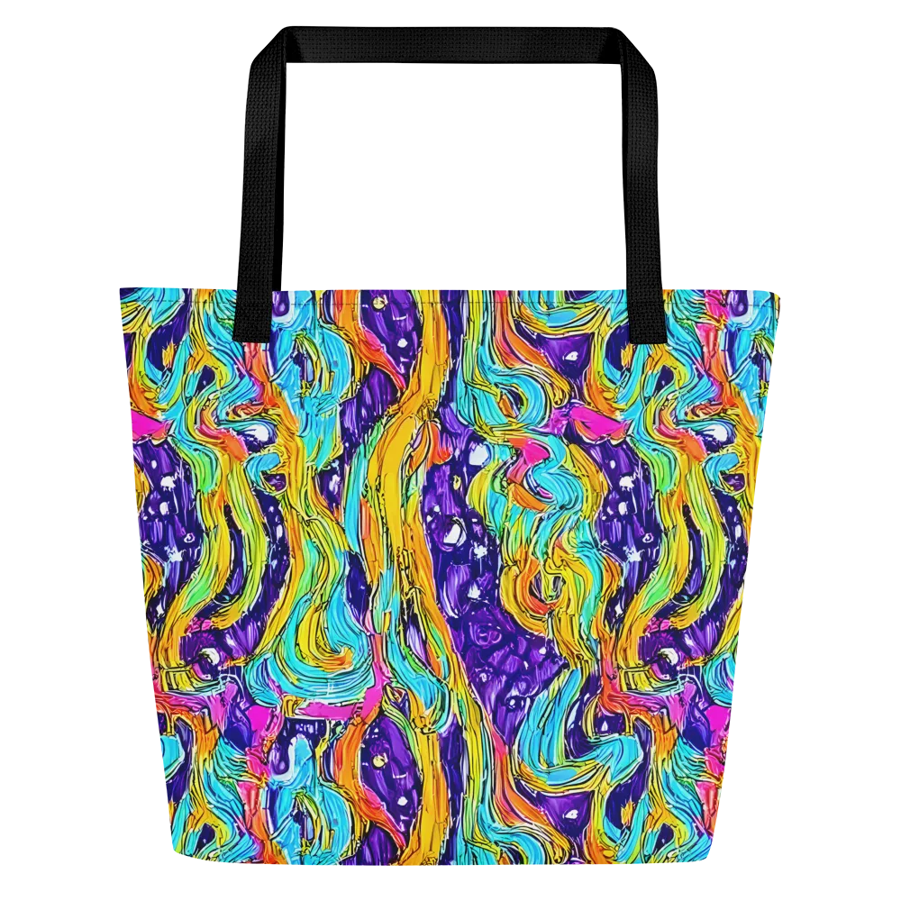 Radiant Frenzy on Large Tote Bag W/ Pocket — Front