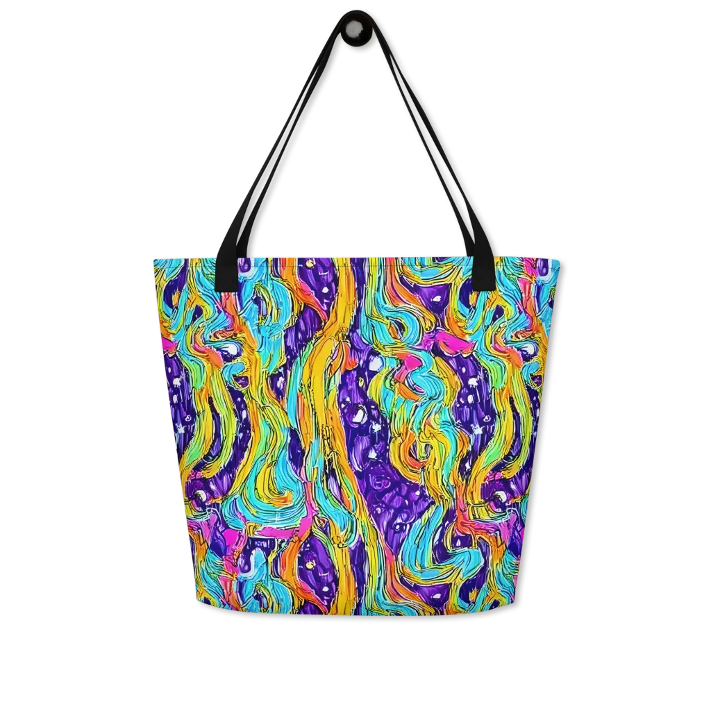 Radiant Frenzy on Large Tote Bag W/ Pocket — Front