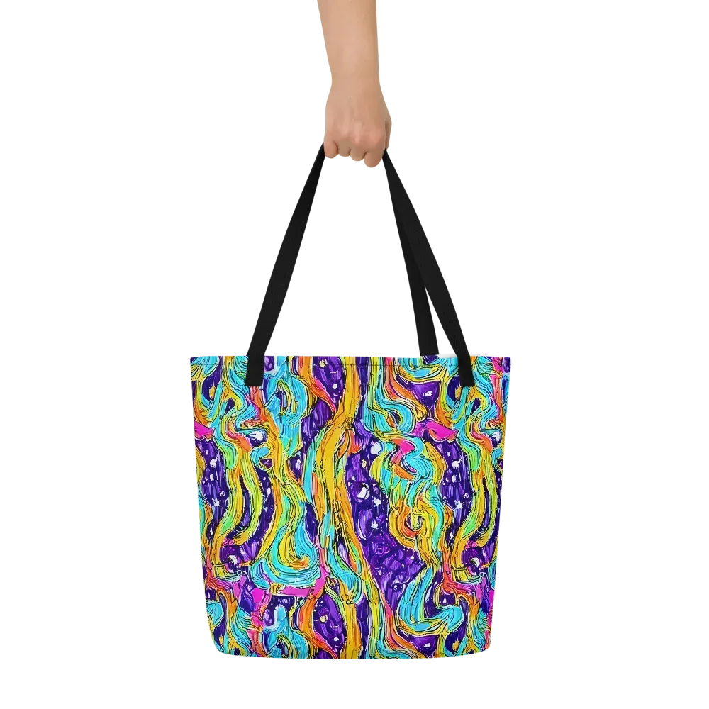 Radiant Frenzy on Large Tote Bag W/ Pocket — Front