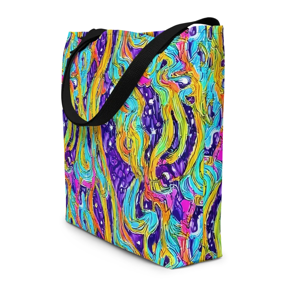 Radiant Frenzy on Large Tote Bag W/ Pocket — Front