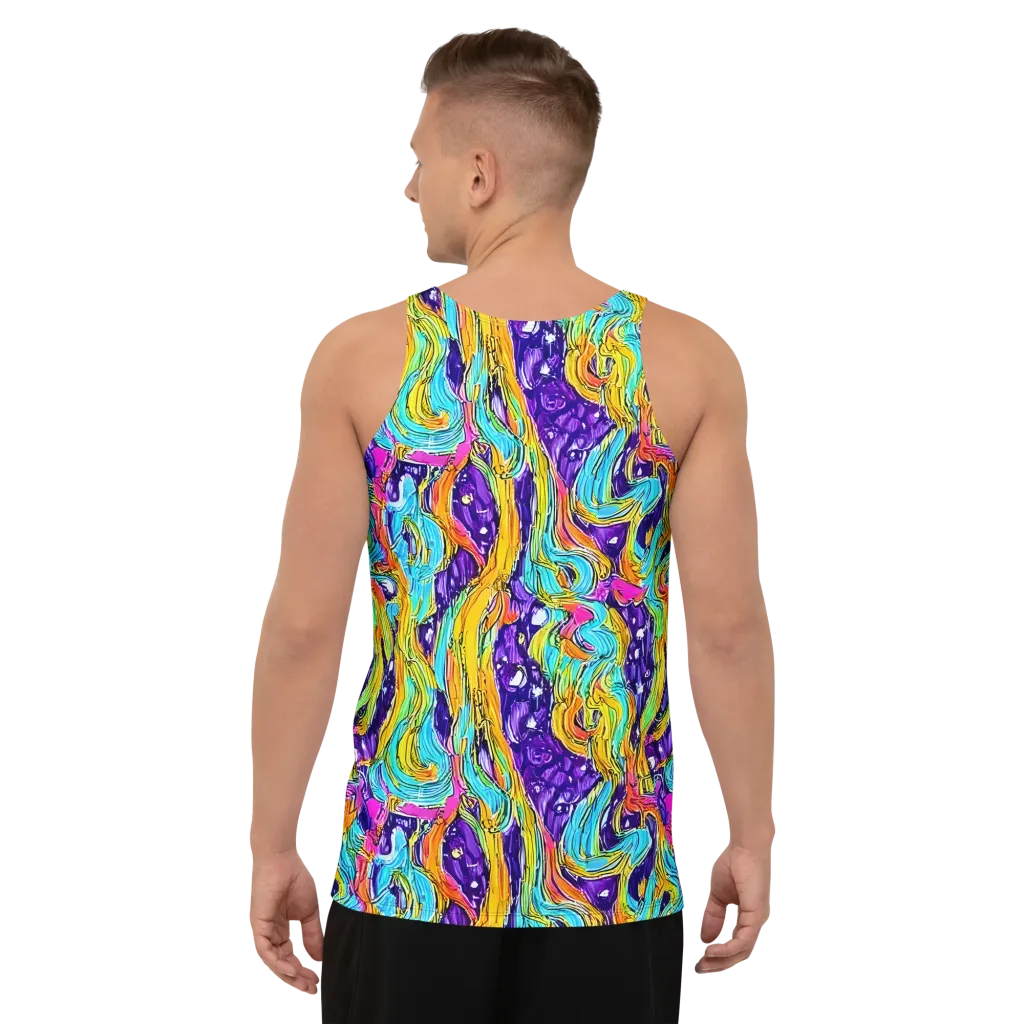 Radiant Frenzy on Men's Tank Top — Back