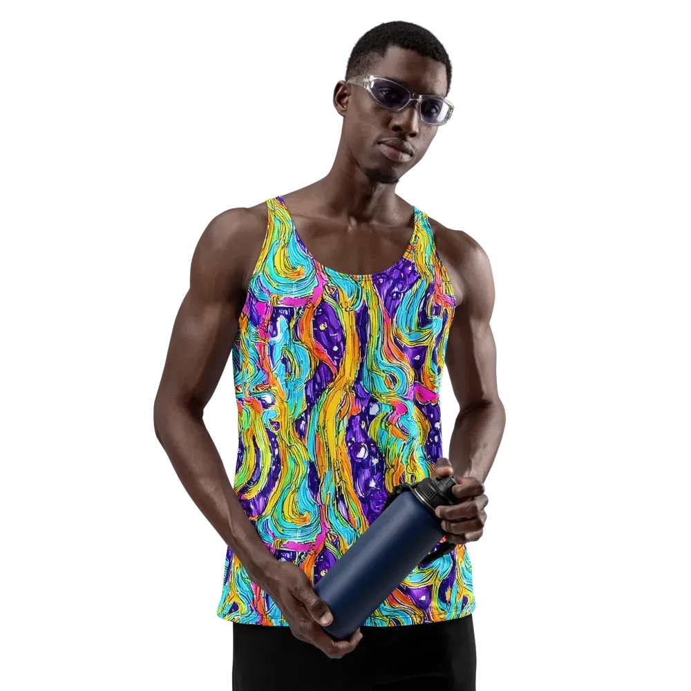 Radiant Frenzy on Men's Tank Top — Front