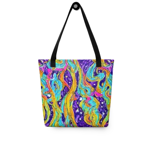Radiant Frenzy on a Tote Bag