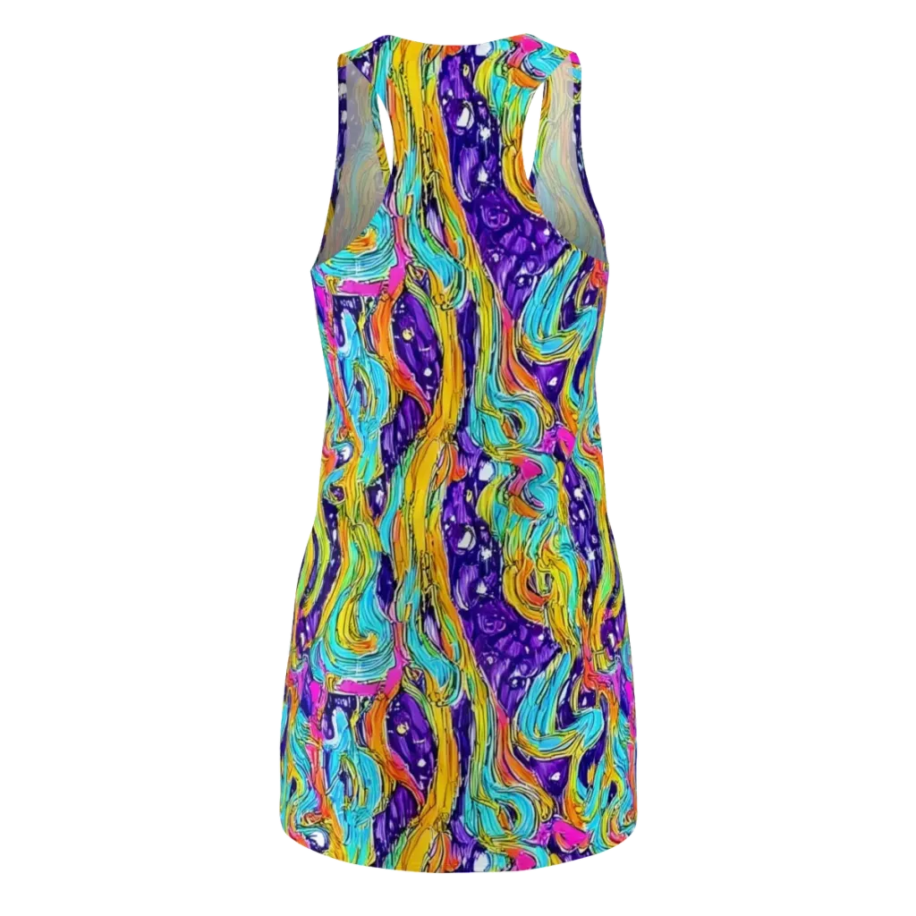 Radiant Frenzy on Racerback Dress — Back