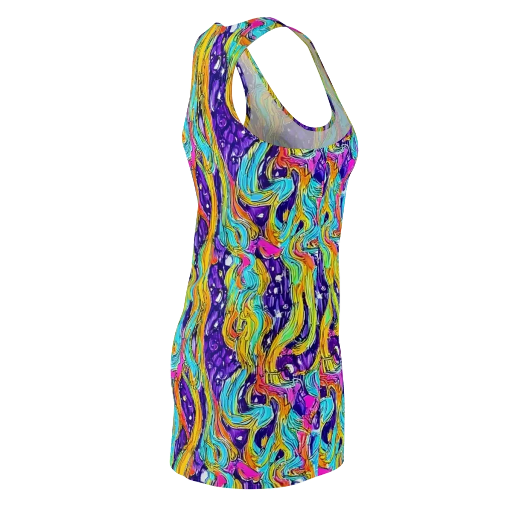 Radiant Frenzy on Racerback Dress — Back Side