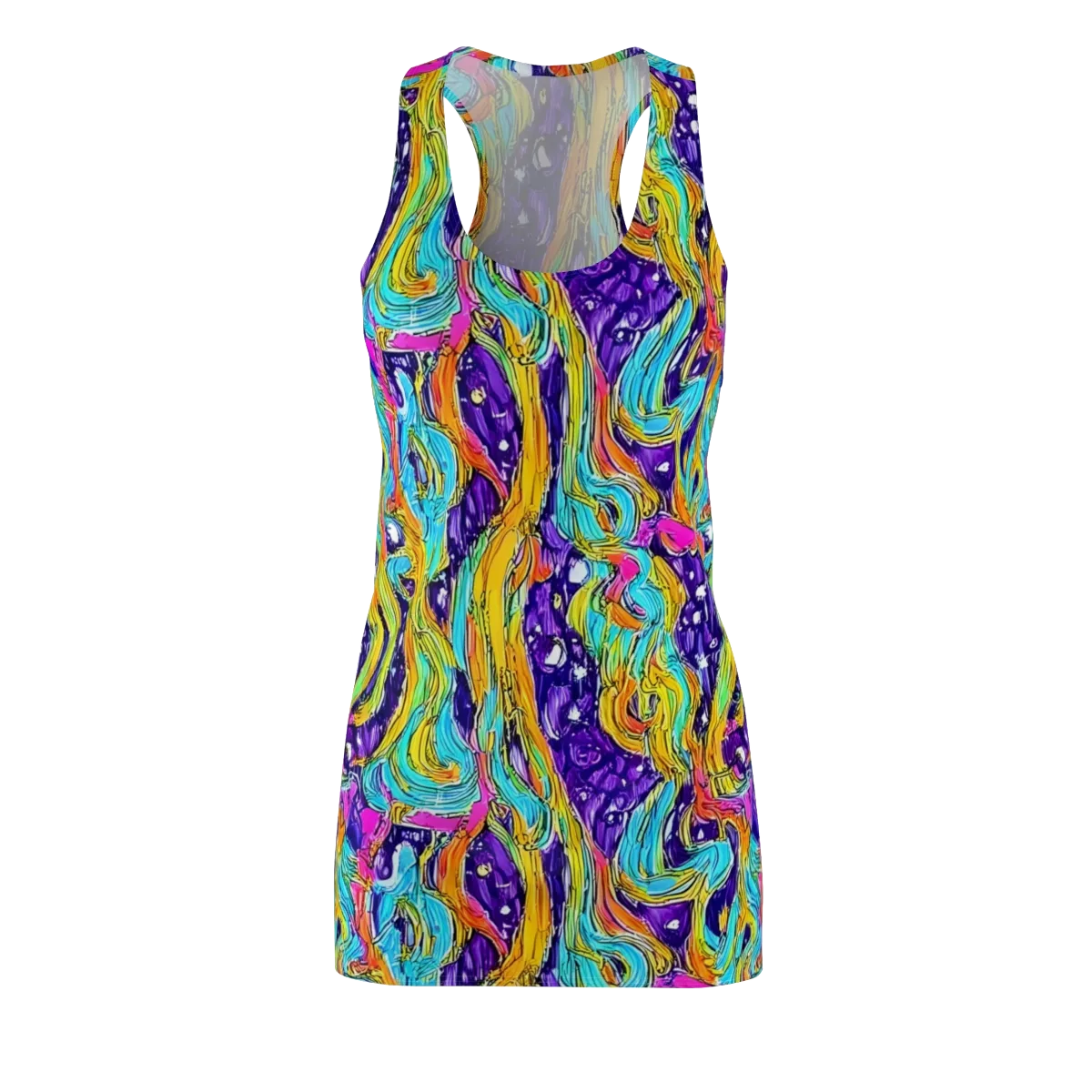 Radiant Frenzy on Racerback Dress — Front