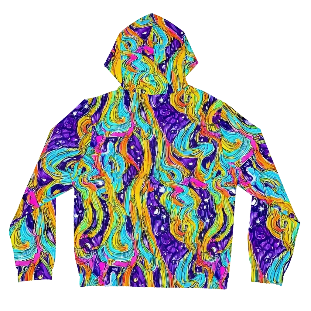 Radiant Frenzy on Women's Full-Zip Hoodie — Back