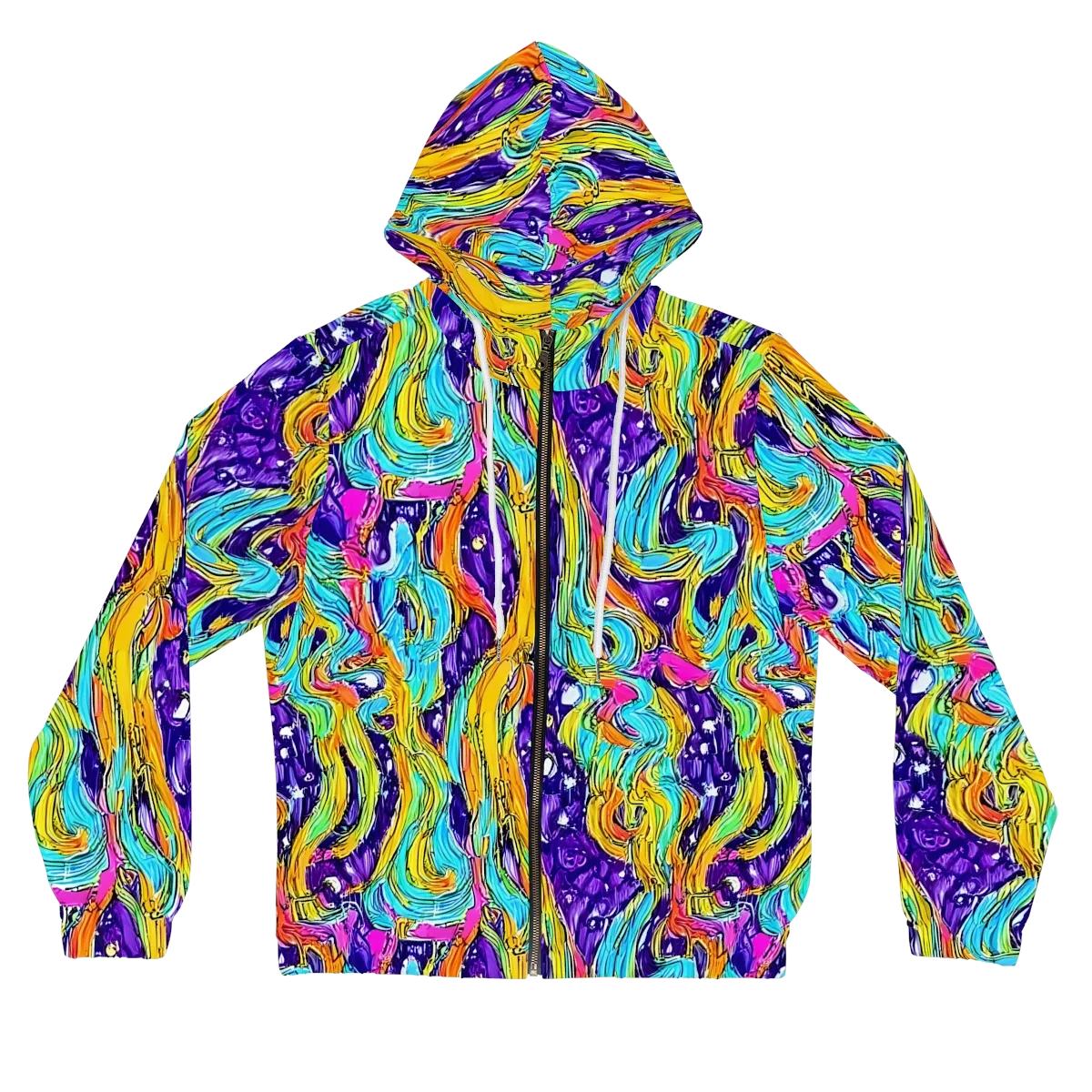 Radiant Frenzy on Women's Full-Zip Hoodie — Front
