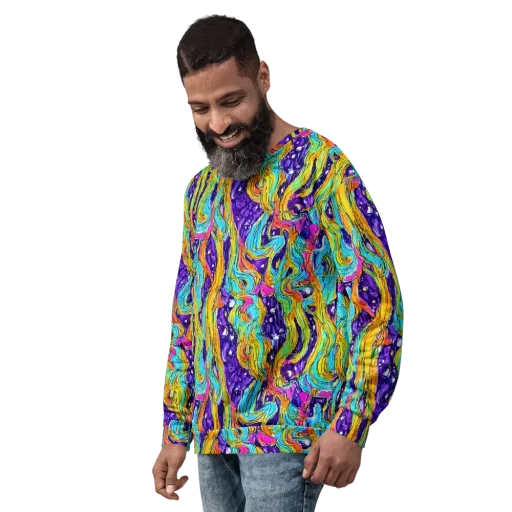 Radiant Frenzy on a Sweatshirt
