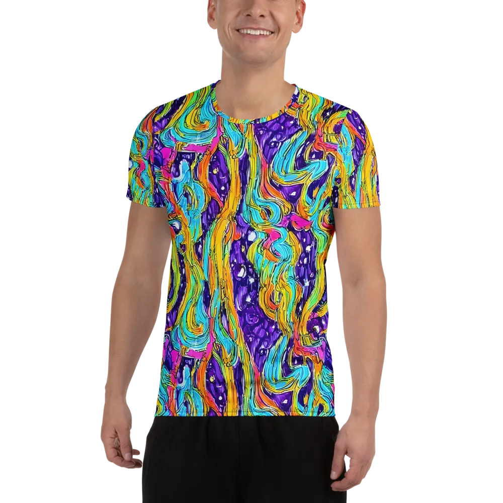 Radiant Frenzy on Men's Athletic T-Shirt — Front