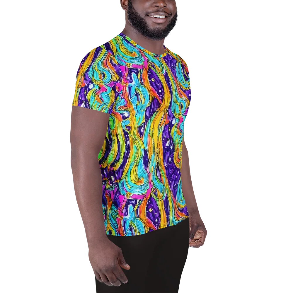 Radiant Frenzy on Men's Athletic T-Shirt — Right
