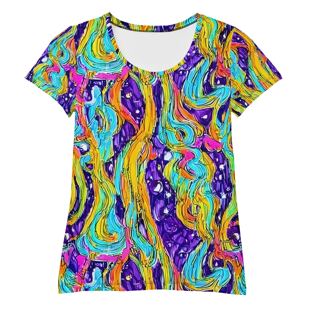Radiant Frenzy on Women's Athletic T-Shirt — Front