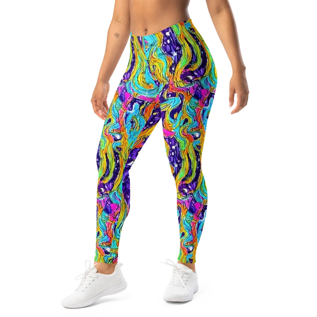 Radiant Frenzy on Leggings — Left Front