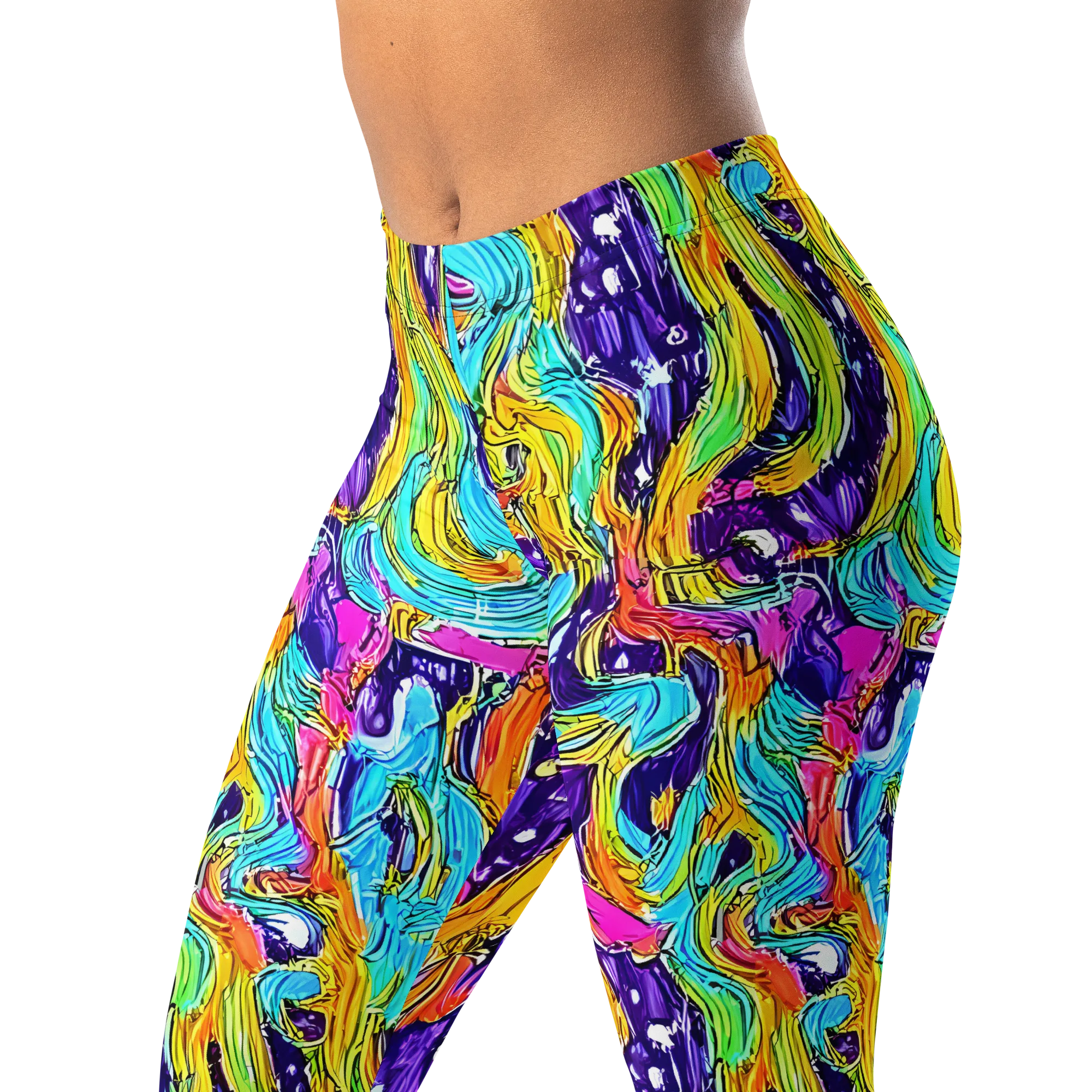 Radiant Frenzy on Leggings — Left Front