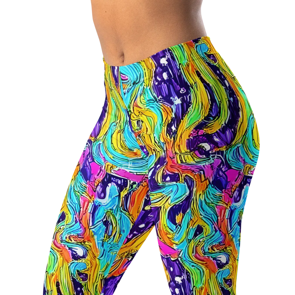 Radiant Frenzy on Leggings — Left Front