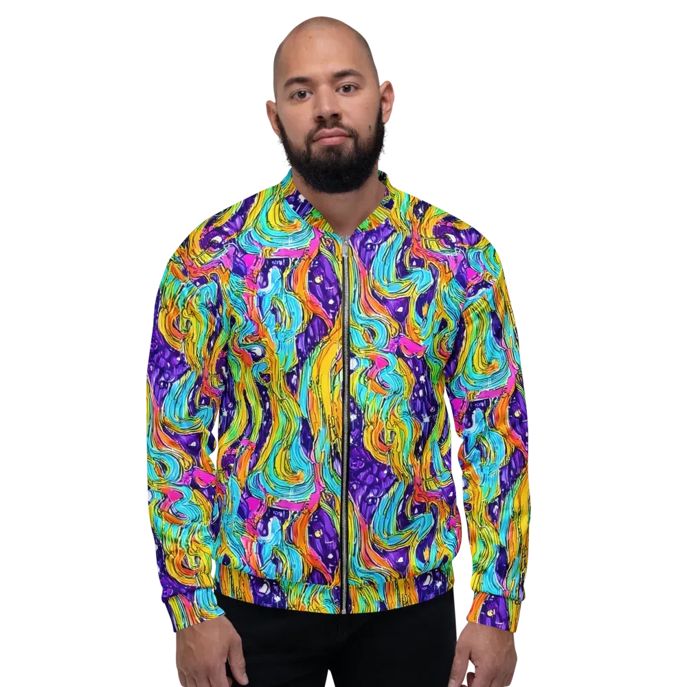Radiant Frenzy on Bomber Jacket — Front