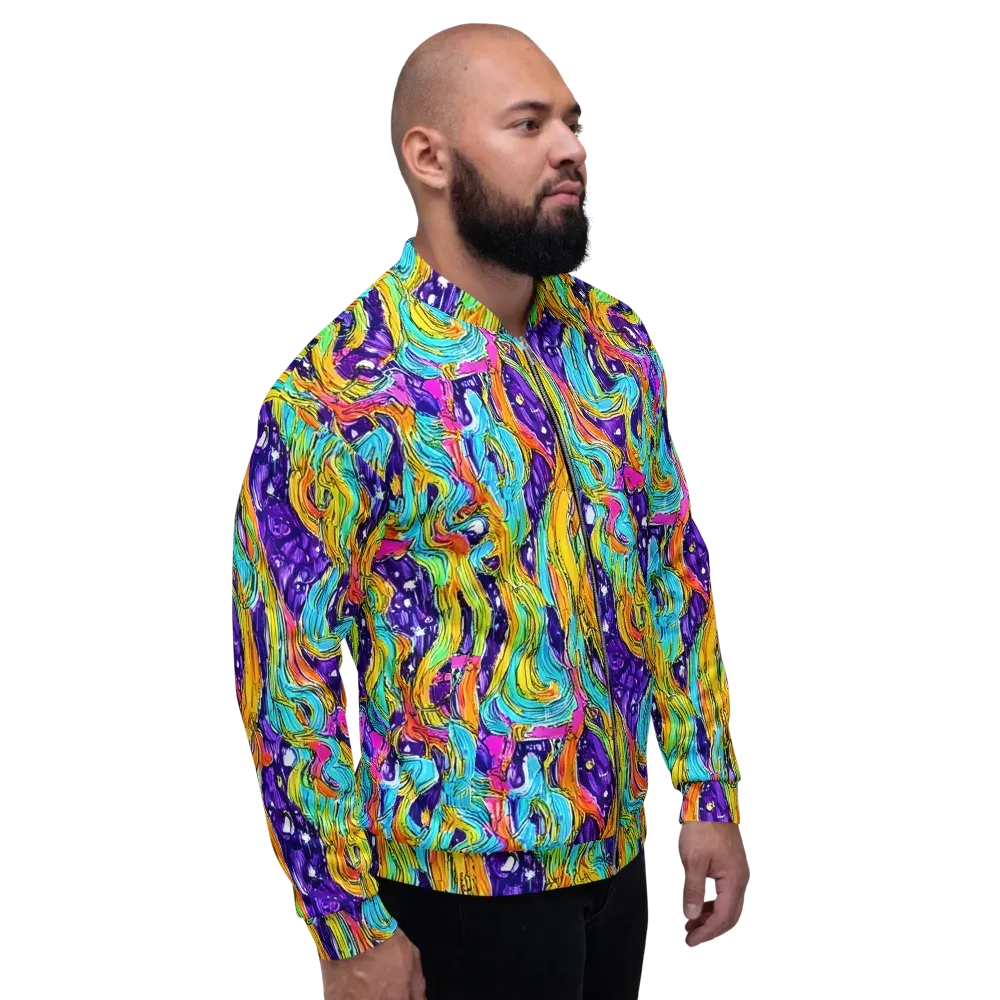 Radiant Frenzy on Bomber Jacket — Right