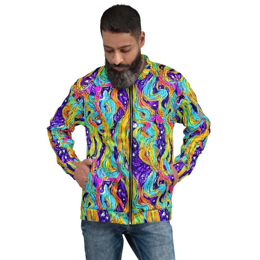 Radiant Frenzy on Bomber Jacket — Front
