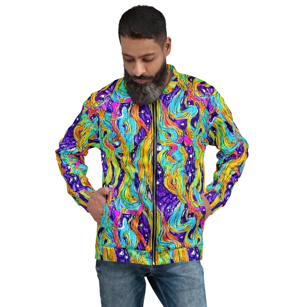 Radiant Frenzy on Bomber Jacket — Front