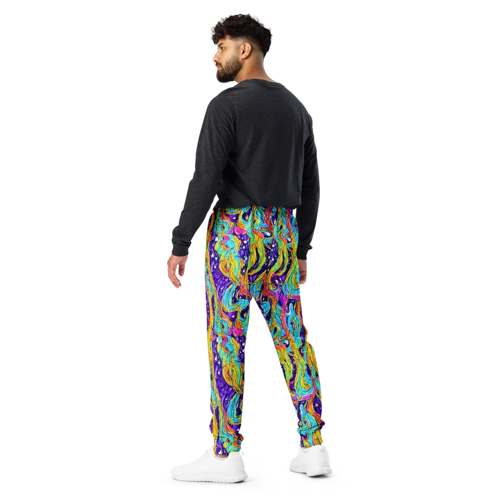 Radiant Frenzy on Men's Joggers — Back