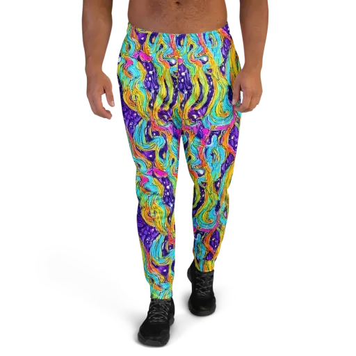 Radiant Frenzy on a Men's Joggers