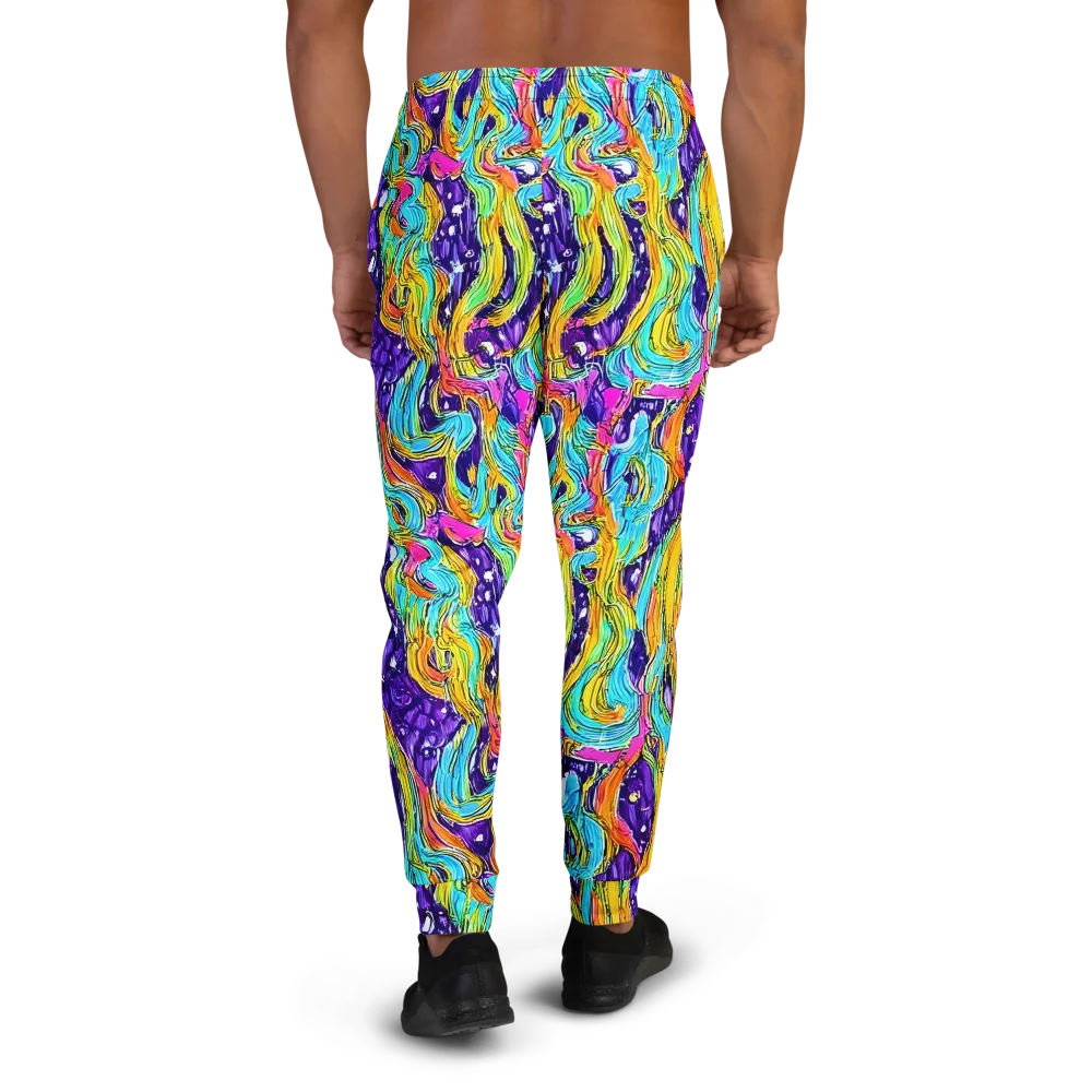 Radiant Frenzy on Men's Joggers — Back