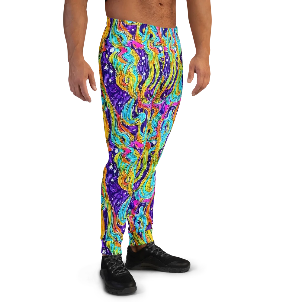 Radiant Frenzy on Men's Joggers — Right