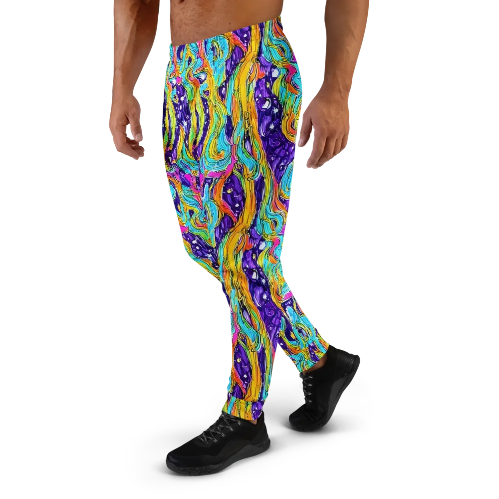 Radiant Frenzy on Men's Joggers — Left