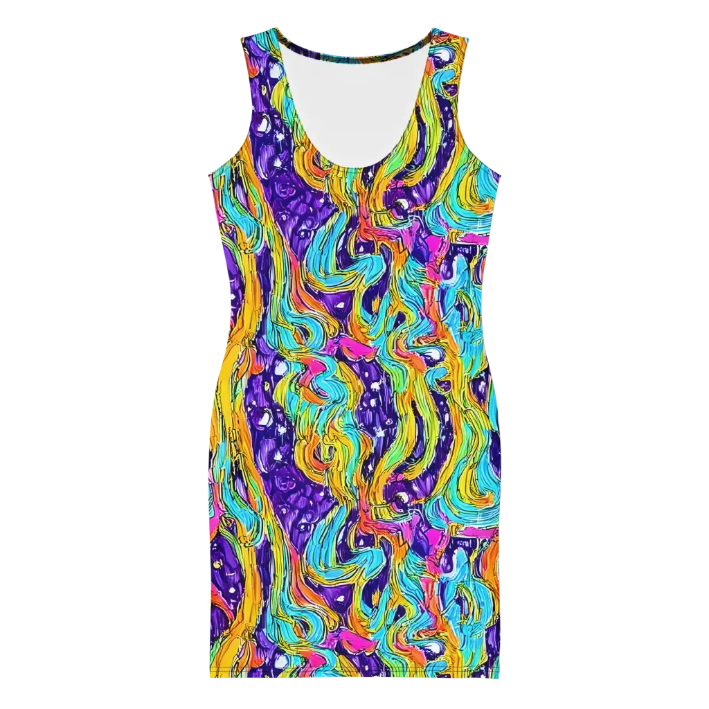 Radiant Frenzy on Bodycon Dress — Front