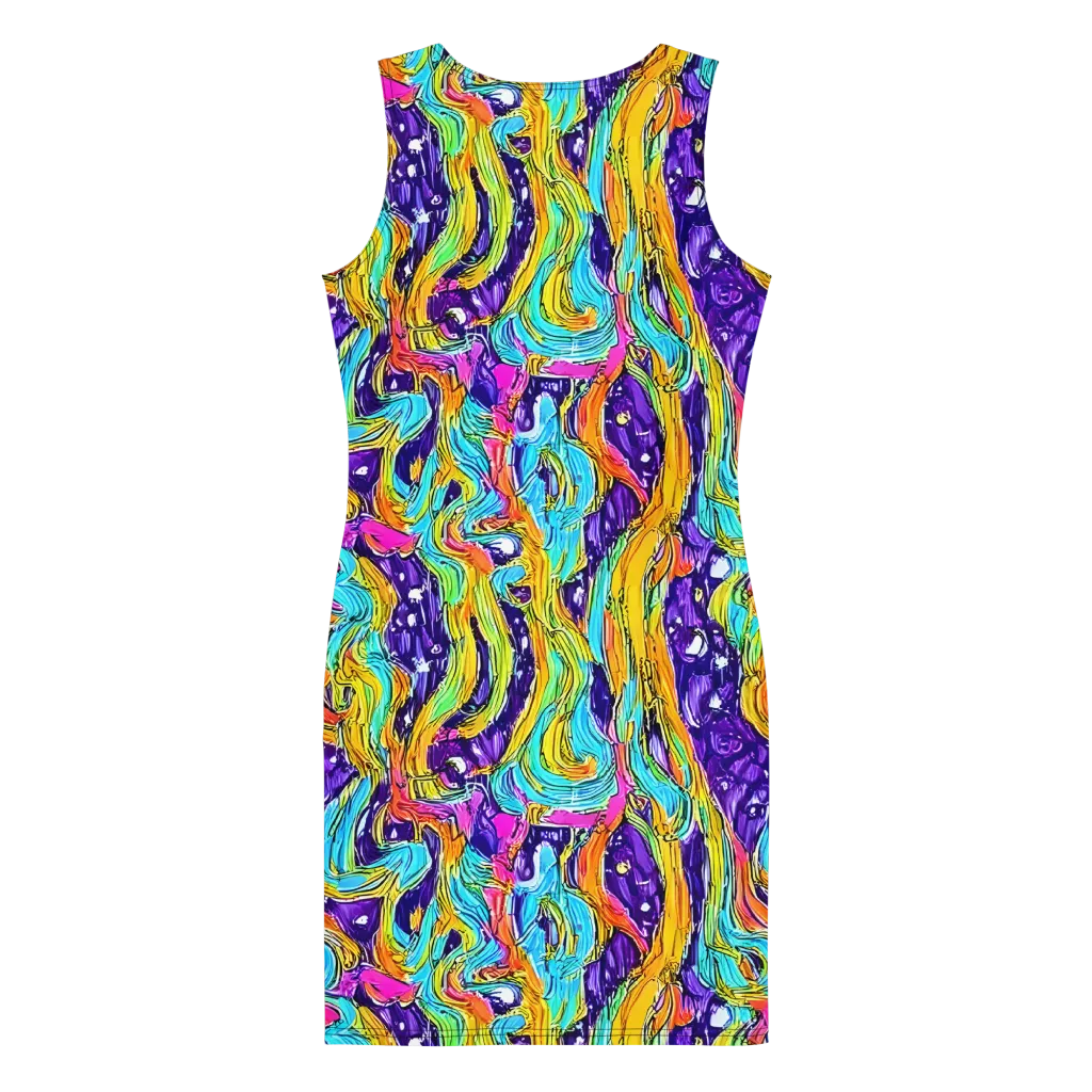 Radiant Frenzy on Bodycon Dress — Back