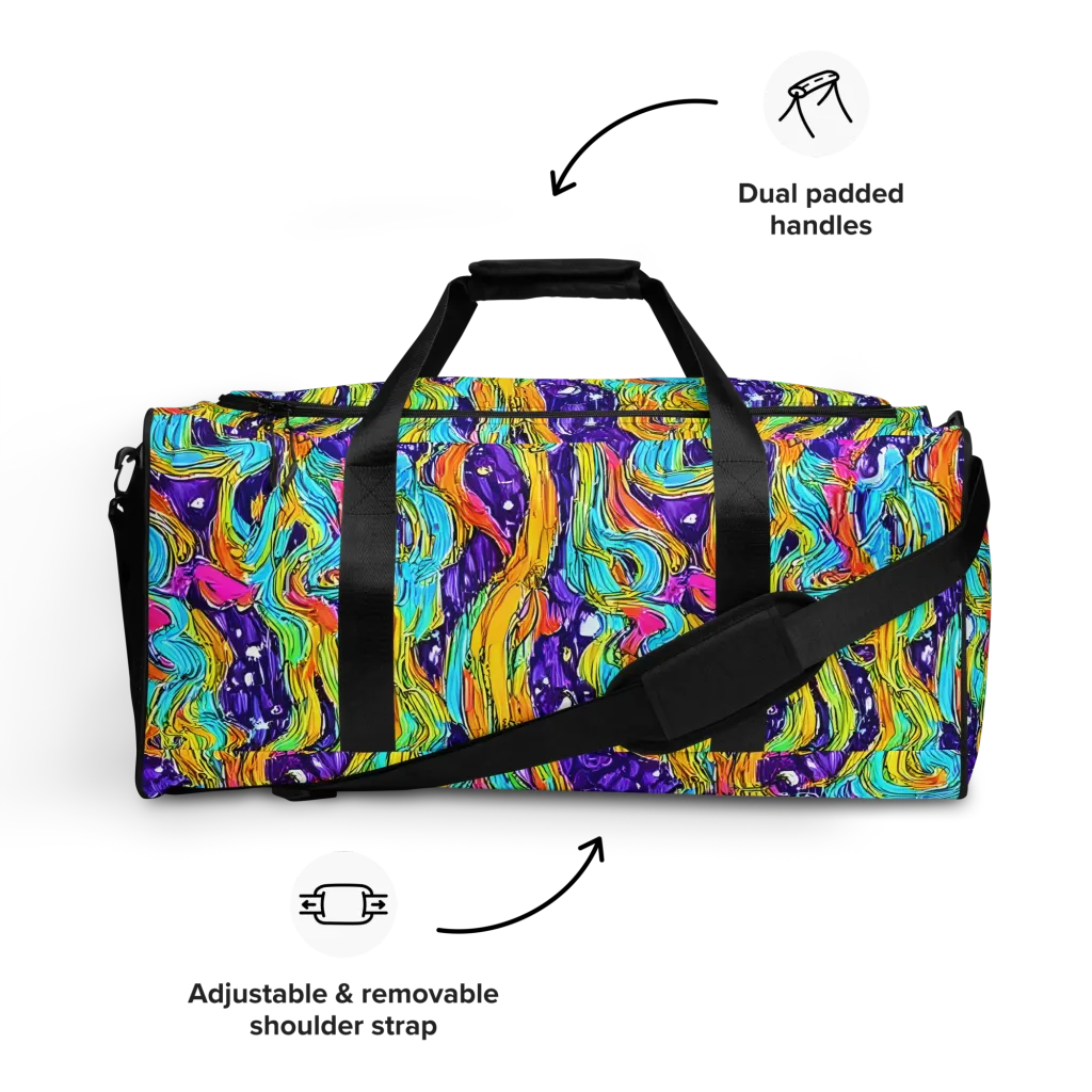 Radiant Frenzy on Duffle Bag — Front