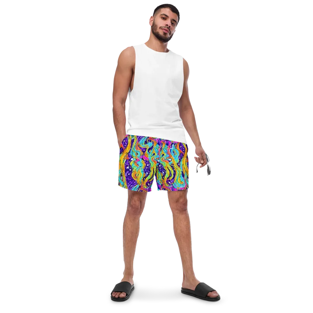 Radiant Frenzy on Swim Trunks — Front