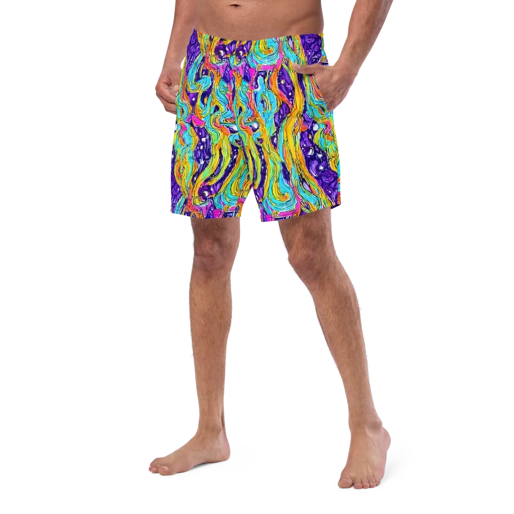 Radiant Frenzy on Swim Trunks — Left Front