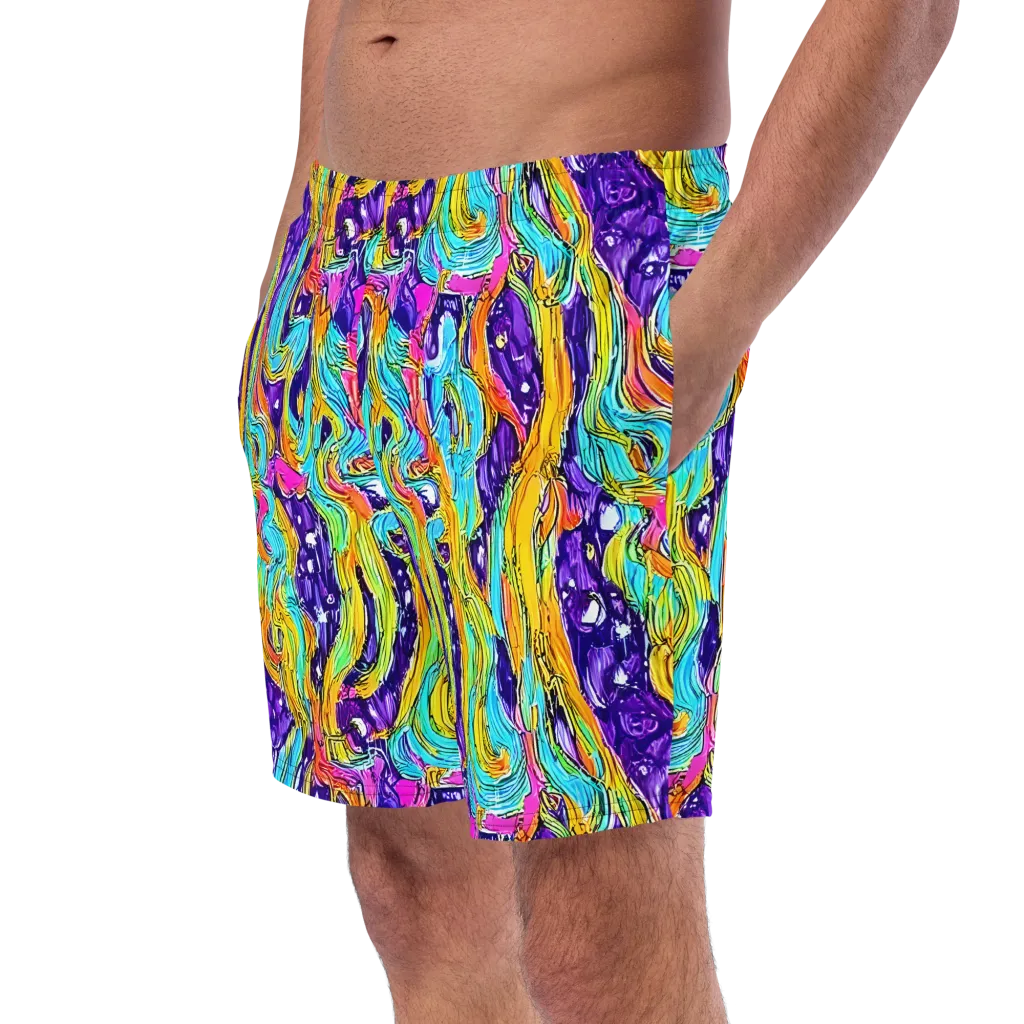 Radiant Frenzy on Swim Trunks — Left Front